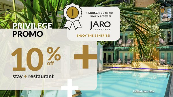 Privilege Promo: Get 10% off accommodations and dining by subscribing to the loyalty program, overlooking the magnificent tropical pool at the Hôtel Plaza Québec. Offer for a limited time.