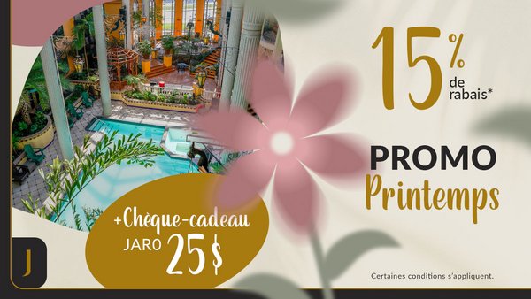 Promo Printemps JARO dans nos suites élégantes pour un séjour inoubliable, avec une vue spectaculaire sur le jardin tropical du Palace Royal