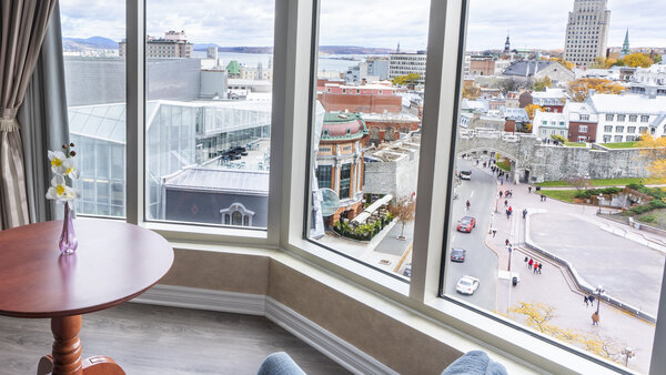 Panoramic Studio with king-size bed and spectacular view of Quebec City